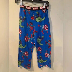 Marvel Superhero Pajama Pants Hulk Captain America Spider Man Boys  Large 10/12
